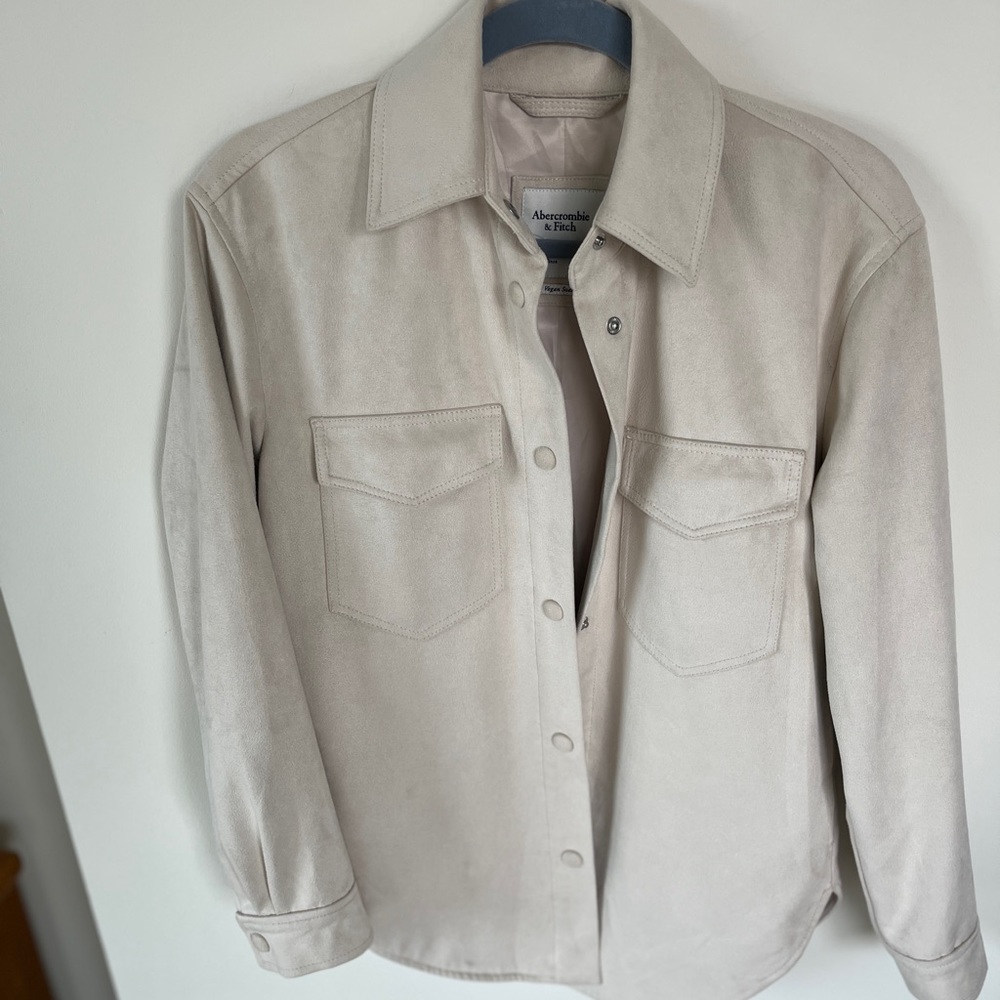 Abercrombie and Fitch Vegan Suede Jacket size XS